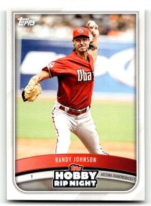 Randy Johnson 2025 Topps Hobby Rip Night Card