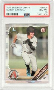 2019 Bowman Corbin Carroll 1st PSA 10 Card