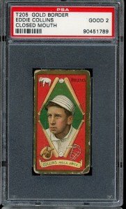 Eddie Collins 1911 T205 Gold Border Baseball Card