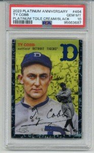 2023 Topps Chrome Ty Cobb Cream/Black Refractor