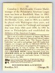 Connie Mack Philadelphia Americans Cracker Jack Card