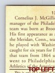 Connie Mack Philadelphia Americans Cracker Jack Card