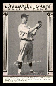 1948 W464 Baseball Greats HOF Exhibits #1 Alexander