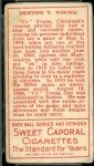 Cy Young T205 Baseball Card - Cleveland Naps