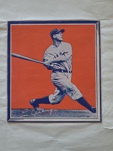 1935 Lou Gehrig Wheaties Hand Cut Card