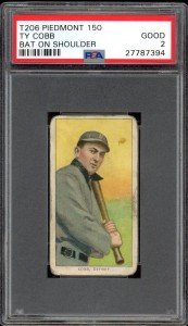 1909 T206 Ty Cobb Bat On Shoulder Card