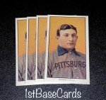 4x Honus Wagner T206 Reprint Baseball Cards