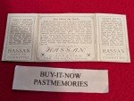 1912 Hassan T202 Triple Folders: Meyers, Wiltse, McGraw