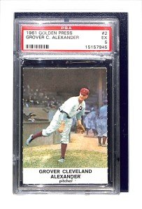 1961 Golden Press Grover Cleveland Alexander Card