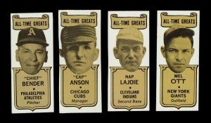 1969-70 Bazooka All-Time Greats Card Set