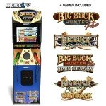 Arcade1Up Big Buck Hunter Pro Deluxe Arcade Machine for Home, 5-Foot-Tall Stand-up Cabinet, 4 Classic Games, and 17-inch Screen