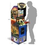 Arcade1Up Big Buck Hunter Pro Deluxe Arcade Machine for Home, 5-Foot-Tall Stand-up Cabinet, 4 Classic Games, and 17-inch Screen