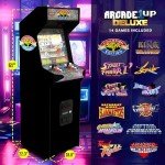 Arcade1Up Street Fighter II CE HS 5 Deluxe Arcade Machine, Compact 5' Tall Stand Up Cabinet with 14 Classic Games and 17" BOE Screen, Black