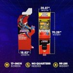 Arcade1Up 17-in High Resolution LCD Screen Multiplayer Time Crisis, Point Blank, & Steel Gunner Light Gun Arcade Machine w/ Stand Up Cabinet for Home