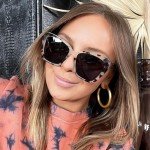 Oversized Cat Eye Sunglasses for Women - Cream Tortoise