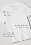 Organic Cotton Men's Stretch-Fit V-Neck Undershirts - 2-Pack