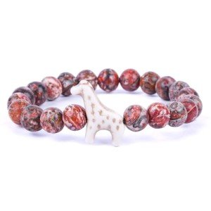 Fahlo Giraffe Tracking Bracelet - Sahara Stone