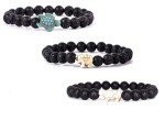Lava Stone Tracking Bracelet for Men and Women