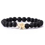 Lava Stone Tracking Bracelet for Men and Women