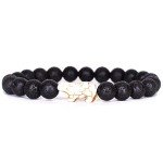 Lava Stone Tracking Bracelet for Men and Women