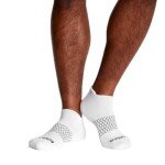 BOMBAS Men's White Ankle Socks - 4 Pairs