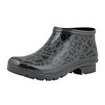Leopard Print Women's Rain Clog Boots