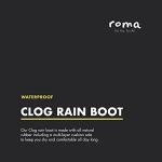 Leopard Print Women's Rain Clog Boots