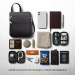 Travelon Anti-theft Slim Crossbody Bag - Black