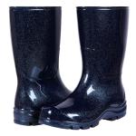 Starry Blue Mid Calf Waterproof Rain Boots