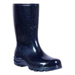 Starry Blue Mid Calf Waterproof Rain Boots
