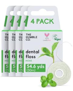 Mint Vegan Dental Floss - 4 Pack
