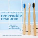 The Humble Co Eco-Friendly Bamboo Toothbrushes – Set of 5