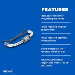 4Ocean Handmade Bracelet: Recycled Plastic & Charm