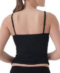 Pact Organic Cotton Women's Everyday Shelf Bra Camisole Black