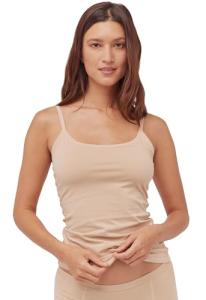 Pact Organic Cotton Women's Everyday Shelf Bra Camisole Champagne