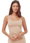 Pact Organic Cotton Women's Everyday Shelf Bra Camisole Champagne