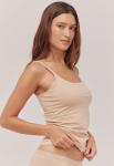 Pact Organic Cotton Women's Everyday Shelf Bra Camisole Champagne