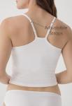 Pact Organic Cotton Women's Everyday Shelf Bra Cropped Camisole 3-Pack White
