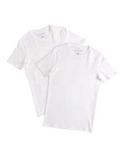 Pact Men's Organic Cotton Crew Undershirt 2-Pack White