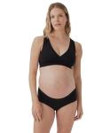 Pact Organic Cotton Maternity Foldover Brief Underwear for Pregnancy Postpartum, 4-pack