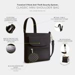 Travelon Classic Mini Shoulder Bag for Travel Safety