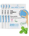 Eco-Friendly Floss Picks - 200 Count Bundle
