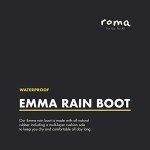 Stylish Black Mid-Calf Vegan Rain Boots for Women