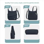 Travelon Unisex Anti-Theft Messenger Bag, Midnight