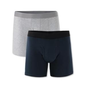 Pact Organic Cotton Men's Everyday Boxer Brief Underwear, 2 Pack
