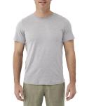 Pact Men's Organic Softspun Standard Fit Crew Neck T-Shirt, Pack of 5 - Heather Grey - Medium