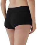 Pact Organic Cotton Maternity Foldover Brief Underwear for Pregnancy Postpartum, 4-pack Black