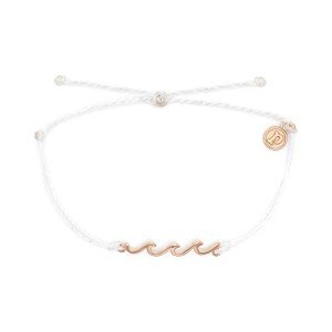Pura Vida Wave Bracelet in Rose Gold - Waterproof