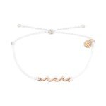 Pura Vida Wave Bracelet in Rose Gold - Waterproof