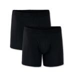 Pact Organic Cotton Men's Everyday Boxer Brief Underwear, 2 Pack Black